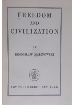 Freedom and Civilization, 1944 r.