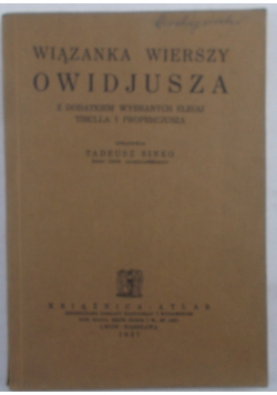 Wiązanka wierszy Owidjusza, 1927 r