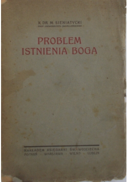 Problem istnienia Boga,1923 r.