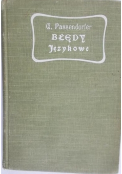 Błędy językowe, 1904 r.
