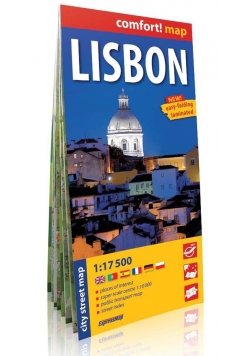 Lisbon laminowany plan miasta 1:17 500