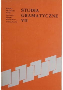 Studia gramatyczne VII