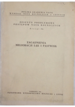 Zagadnienia melioracji łąk i pastwisk