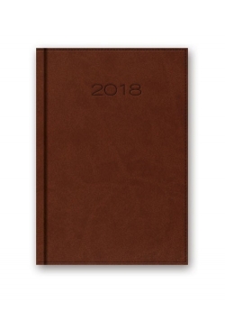 Kalendarz 2018 41D B6 brązowy