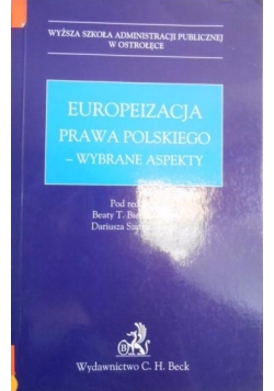 Europeizacja Prawa Polskiego - Wybrane aspekty