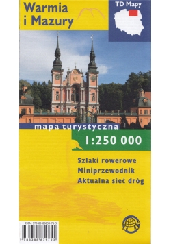Warmia i Mazury mapa turystyczna 1:250 000