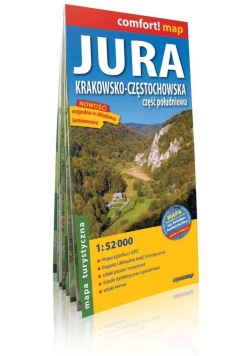 Jura Krakowsko-Częstochowska część południowa mapa turystyczna 1:52 000