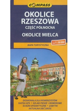 Okolice Rzeszowa część północna okolice Mielca mapa turystyczna 1:50000