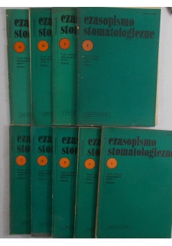 Czasopismo stomatologiczne, zestaw 9 książek