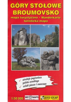 Góry Stołowe Broumovsko mapa turystyczna 1:50 000