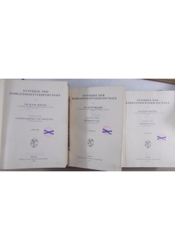 Lehrbuch der organisch- chemischen methodik , zestaw 3 książek