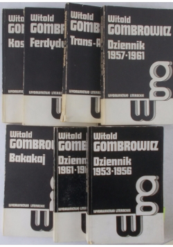 Witold Gombrowicz zestaw 7 książek