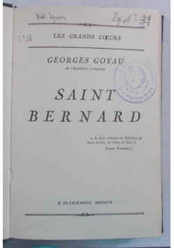 Saint Bernard, 1927 r.