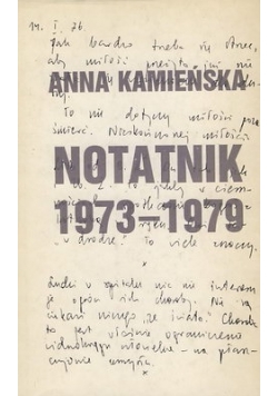 Notatnik 1973 - 1979