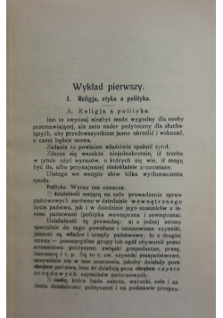 Zasady polityki chrześcijańskiej, 1921r.