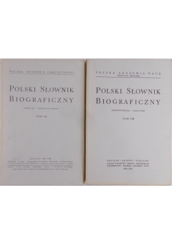 Polski Słownik Biograficzny,Tom VII-VIII