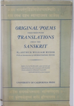 Original poems together with translation from the Sanskrit, 1939 r.