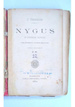 Nygus. Ze wspomnień jedynaka, Antyk, 1894