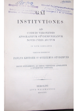 Gai Institvtiones