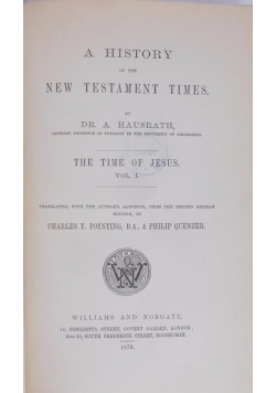 New Testament Times, 1878