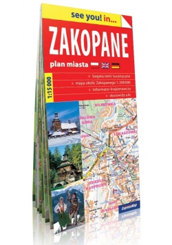 Zakopane plan miasta 1:15 000
