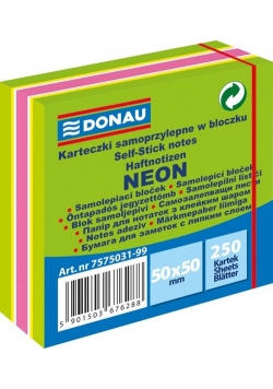 Mini kostka samoprzylepna Donau 50x50mm neon mix kolorów
