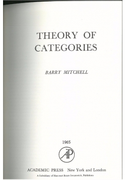 Theory of categories