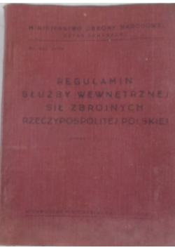 Regulamin służby wewnętrznej sił zbrojnych Rzeczypospolitej Polskiej