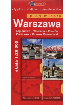 Warszawa plan miasta 1:26 000