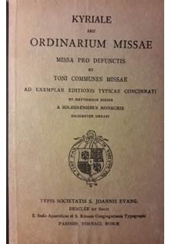 Kyriele seu Ordinarium Missea, 1920r.