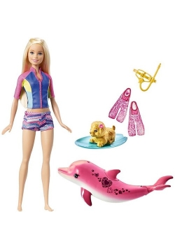 Barbie nurkowanie z delfinem