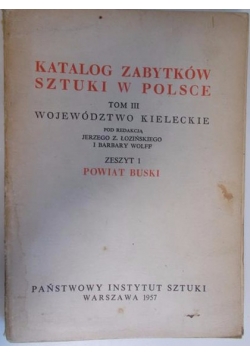 Katalog zabytków sztuki w Polsce, tom I zeszyt 1
