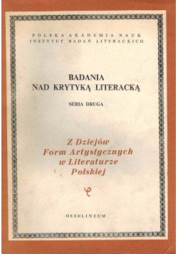 Badania nad krytyką literacką