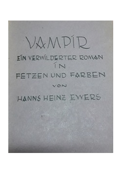 Vampir , 1921 r.