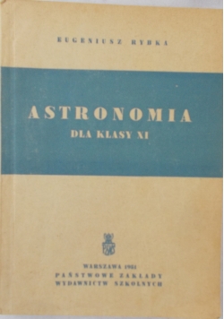 Astronomia dla klasy XI