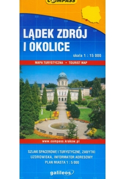 Lądek Zdrój i okolice mapa turystyczna
