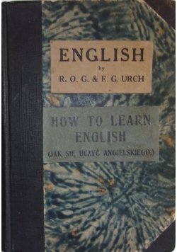 How to learn English - 1927 r.