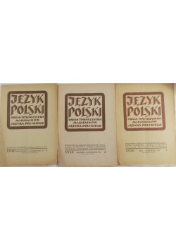 Język Polski - organ towarzystwa miłośników języka polskiego, cz. 2-4