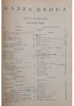 Nasza droga, Rocznik 1950 , rok XXIV, Zeszyt 1 , Styczeń 1950