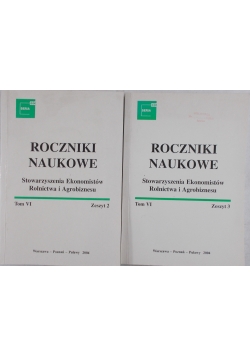 Roczniki Naukowe tom VI, zeszyt 2 i 3