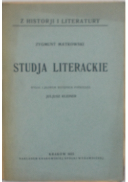 Studja literackie, 1923 r.