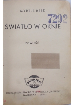 Światło w oknie, 1935 r.