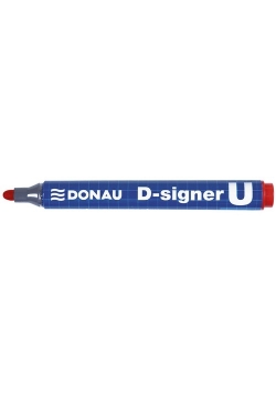 Marker permanentny Donau D-signer B czerwony