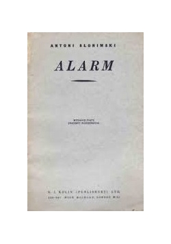 Alarm,1940 r.
