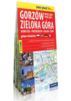 Gorzów Wielkopolski Zielona Góra plan miasta1:15 000