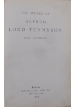 The works of Alfred Lord Tennyson, 1894 r.