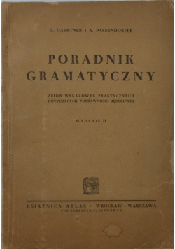 Poradnik gramatyczny, 1949 r.