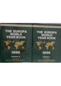The Europa World Year Book  1998 Volume I,II