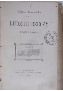 Ludzie i rzeczy , 1898 r
