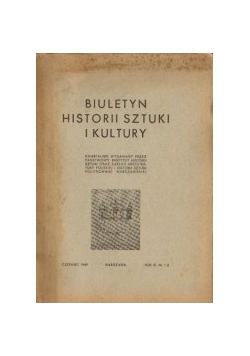 Biuletyn historii , sztuki i kultury, 1949 r.